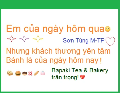 Bapaki Bakery, bánh tươi mới, hấp dẫn mỗi ngày